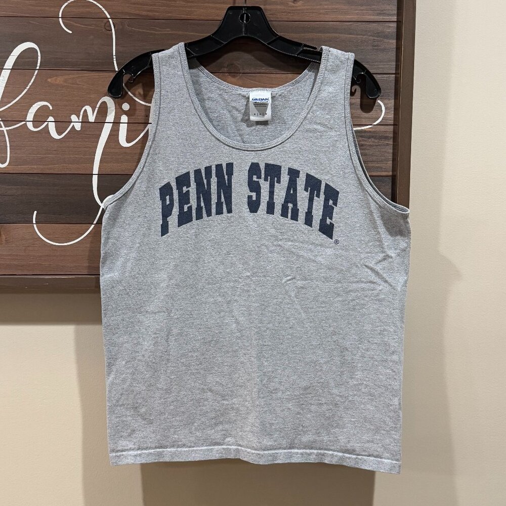 GILDAN PENN STATE MEN'S TANK TOP MEDIUM PULLOVER COLLEGE VINTAGE RETRO